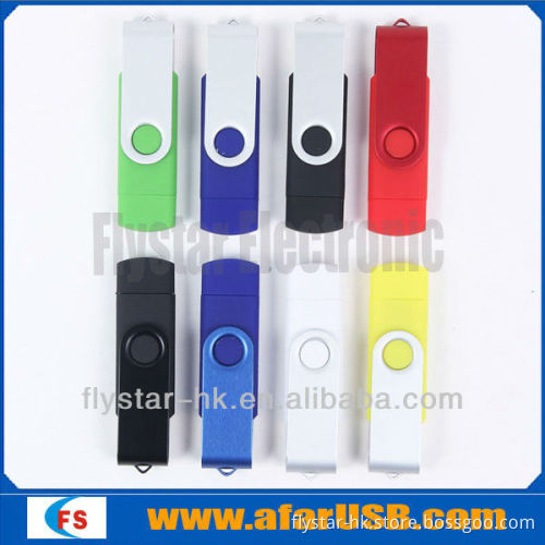 2014 New otg usb flash disk ,Mobile phone swivel usb stick 4gb